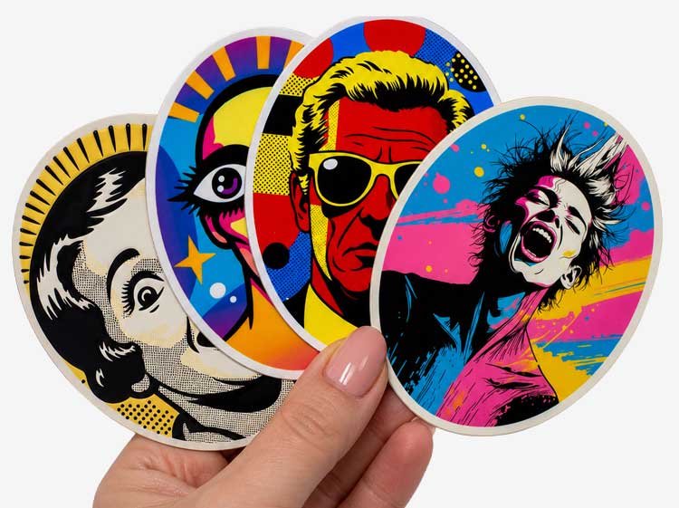 Custom Oval Stickers