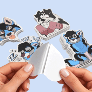 Custom Crack and Peel Stickers