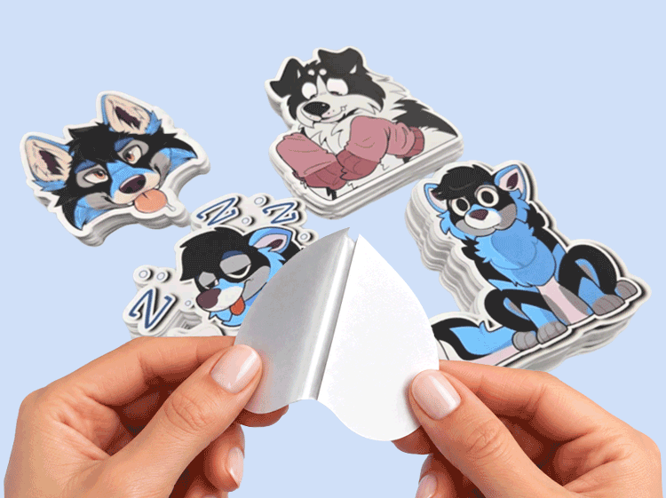 Custom Crack and Peel Stickers